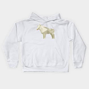 White Metal Bull symbol of the new year 2021 Kids Hoodie